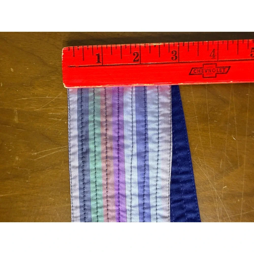 Silk Belt Women's Purple Striped Silk Obi‎ Sash Quilted Handmade India 72